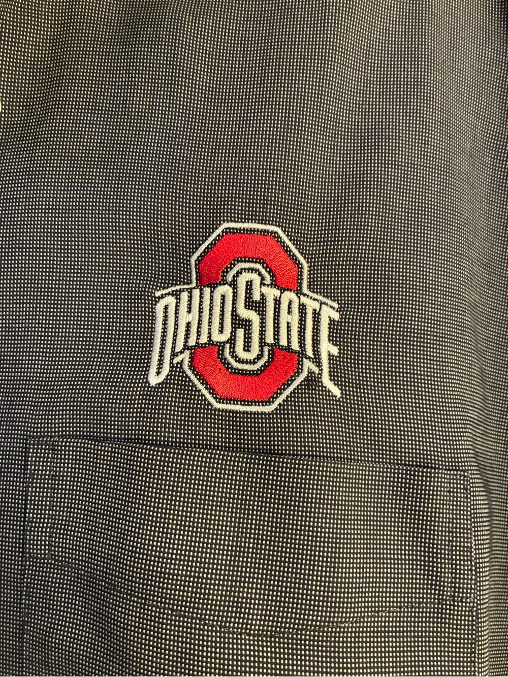 Ohio State Black Ruffle-Collar Button-Down Shirt - Picture 4 of 6